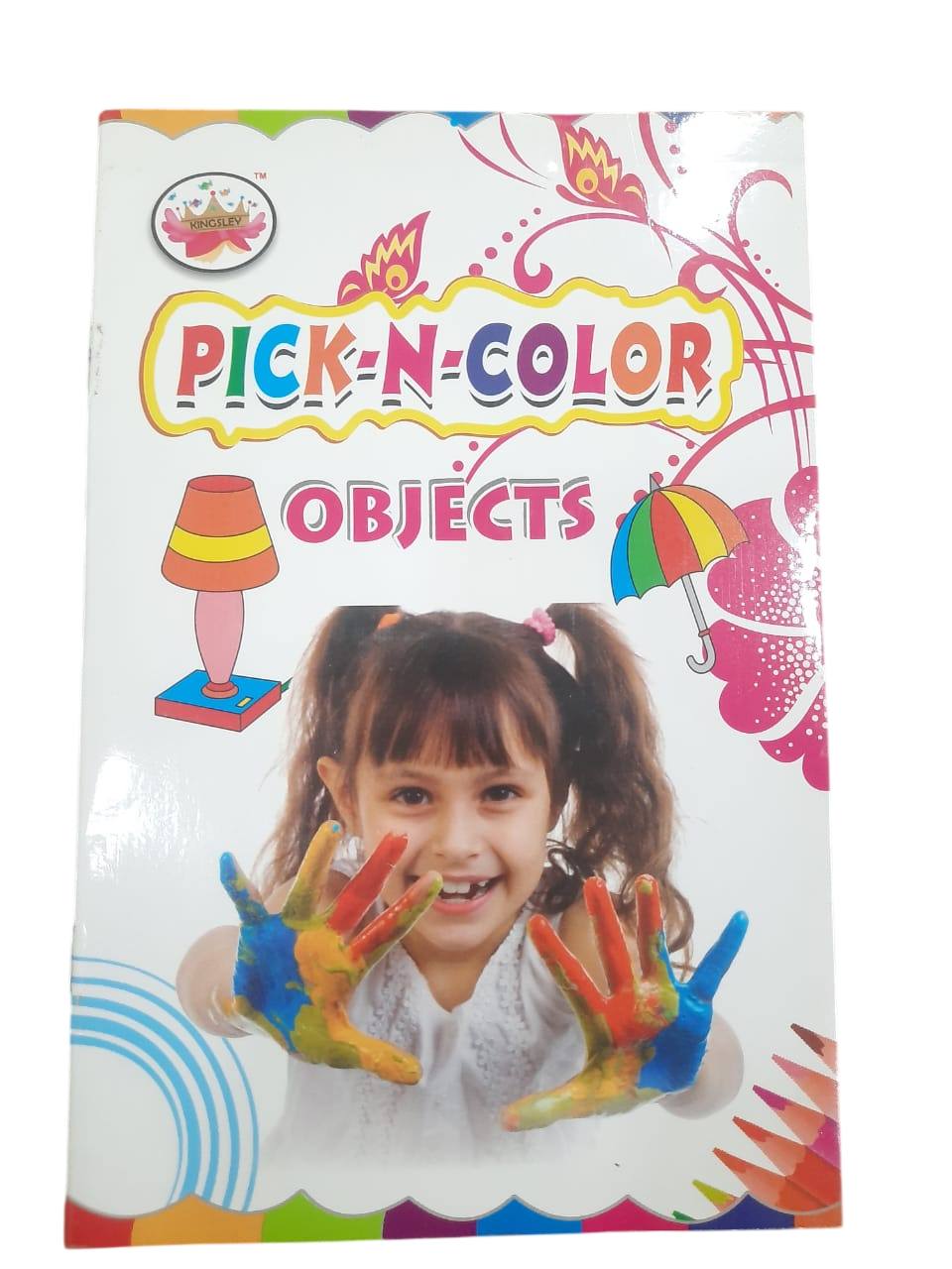 Pick-N-Color Kids Drawing & Coloring Book Toys, Objects, Vegetables & Shapes Activity Books