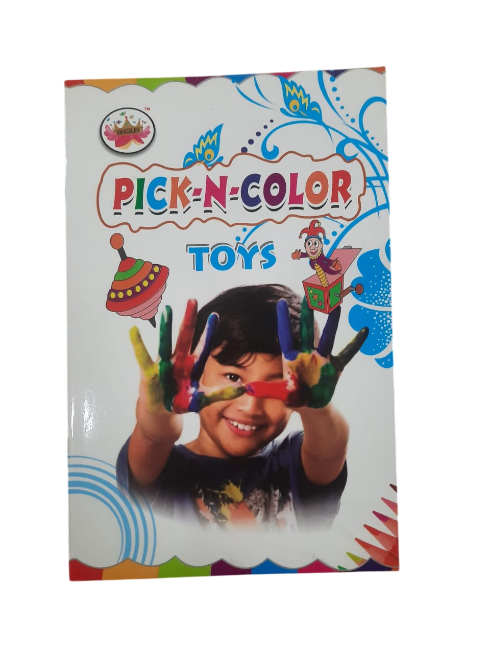 Pick-N-Color Kids Drawing & Coloring Book Toys, Objects, Vegetables & Shapes Activity Books