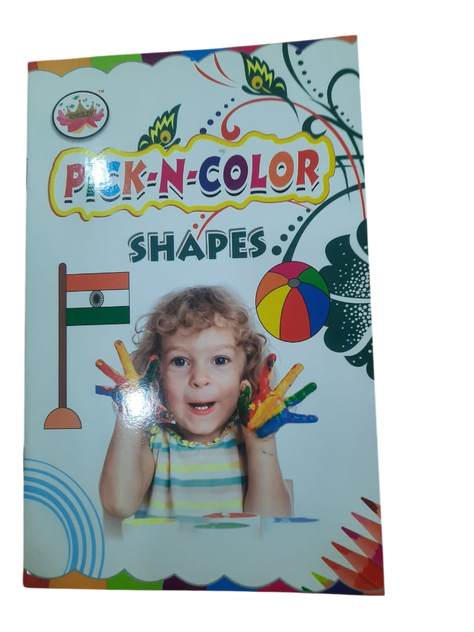 Pick-N-Color Kids Drawing & Coloring Book Toys, Objects, Vegetables & Shapes Activity Books